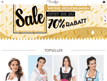 Tablet Screenshot of dirndlfest.com